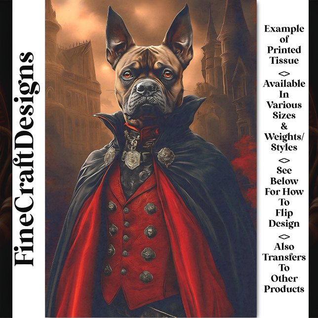 Papier Mousseline Chien de Chien de Chien de Chien de Chien Vampire  (Créateur téléchargé)