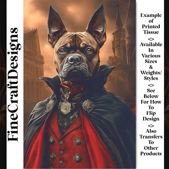 Papier Mousseline Chien de Chien de Chien de Chien de Chien Vampire  (Créateur téléchargé)