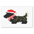 Chien de Noël écossais illuminé