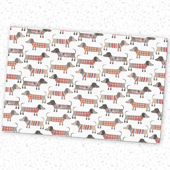 Papier Mousseline Chien de saucisse Dachshund (Créateur téléchargé)