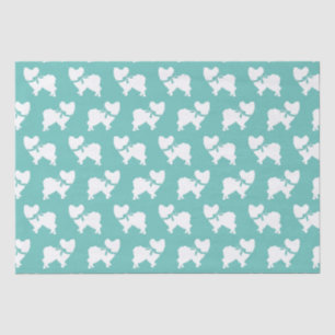 Papier Mousseline Chien papillon