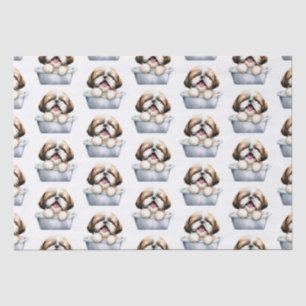 Papier Mousseline Chien Shih Tzu