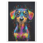 Chien Teckel de Pop Art Coloré Mignon AX4 Découpag