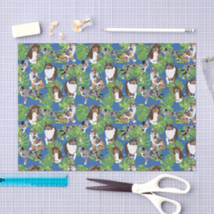 Papier Mousseline Chiens de berger australiens australiens Aussies F
