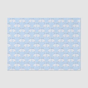 Papier Mousseline Chiens espagnols classique bleu et blanc du Staffo