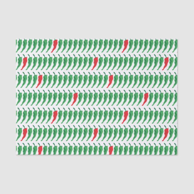 Papier Mousseline Chili Motif Pepper (Recto)