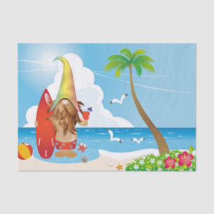 Papier Mousseline Chill Surfer Gnome Dude