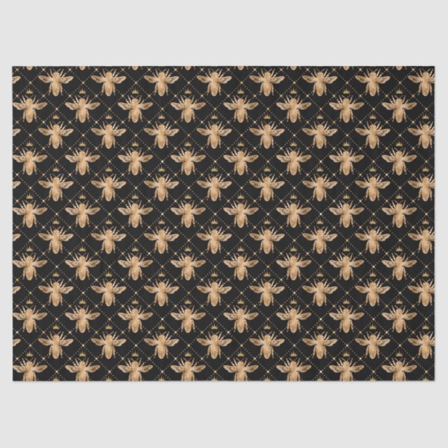 Papier Mousseline Chimier Bee Series Design 17 Tissu Paper (Recto)