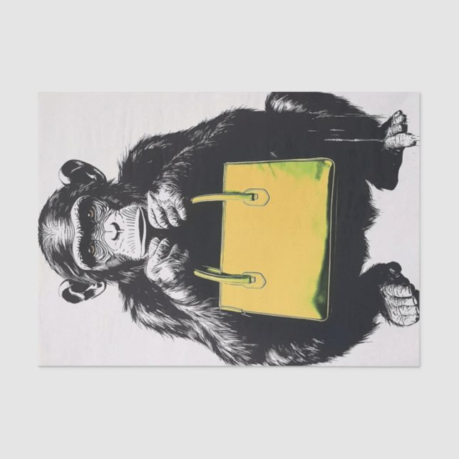 Papier Mousseline Chimp Business5 (Recto)