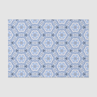 Papier Mousseline Chine bleue de la chaîne