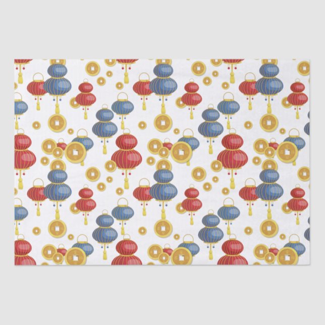 Papier Mousseline Chine Bonne année (Recto)