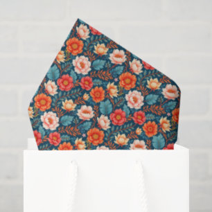 Papier Mousseline Chinoiserie Couleurs Vives