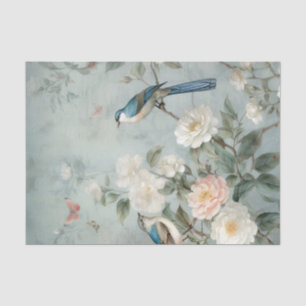 Papier Mousseline Chinoiserie Light Blue Nature