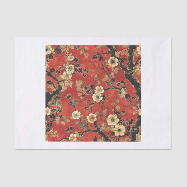Papier Mousseline Chinoiserie Motif19 (Recto)