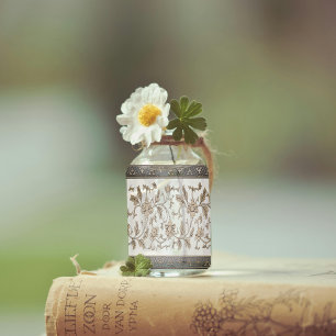 Papier Mousseline Chinoiserie vintage Gold Floral Decoupage