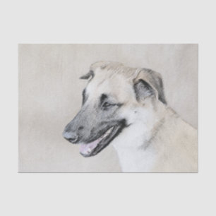 Papier Mousseline Chinook (oreilles d'hélicoptère) Peinture - Chien 