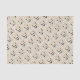Papier Mousseline Chinook (Oreilles Pointées) Peinture - Art Chien o