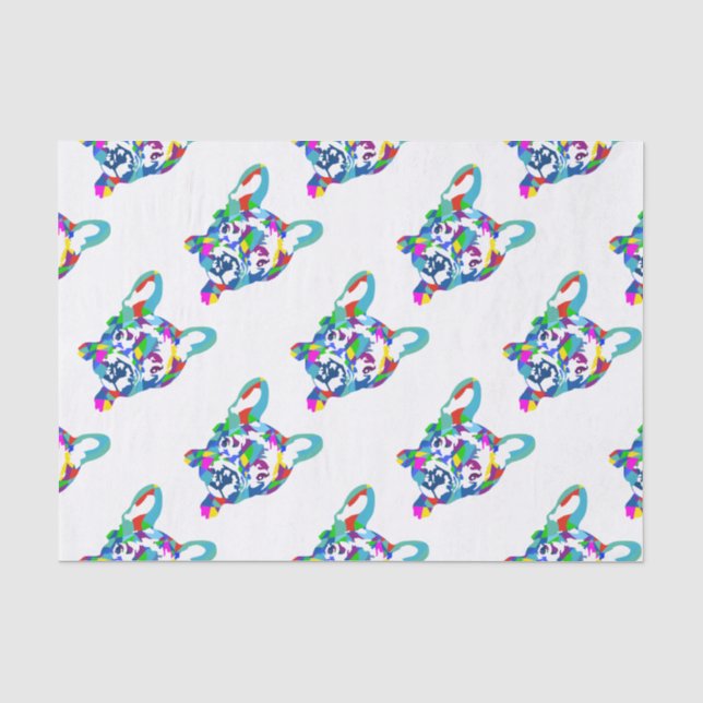Papier Mousseline Chiot de taureaux français (Recto)