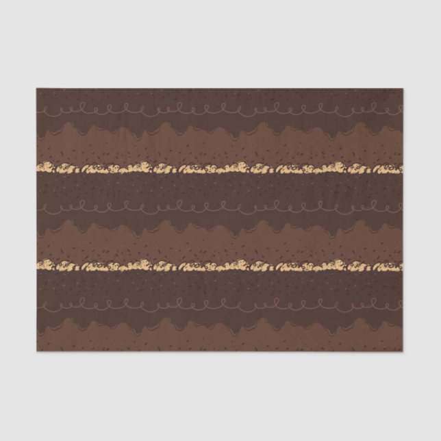 Papier Mousseline Chocolat Anniversaire Gel Frosting (Recto)