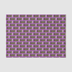 Papier Mousseline Chocolat Barre de bonbons Cadeau