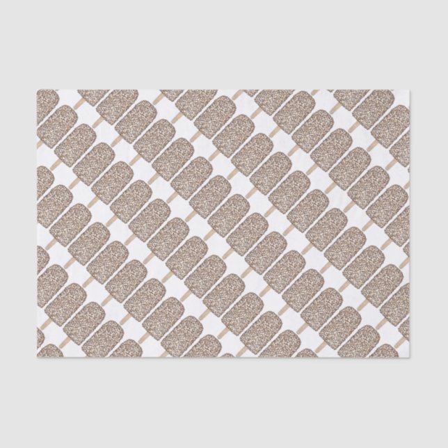 Papier Mousseline Chocolat Eclair Popsicles Popsicles Papier Tissu (Recto)