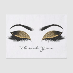Papier Mousseline Chocolat Sepia Gold Parties scintillant Merci yeux