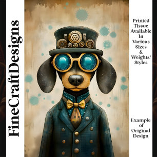 Papier Mousseline Chou Dachshund Costume de chien Casquette lunettes