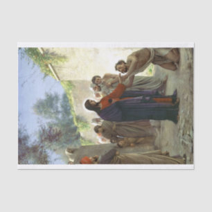 Papier Mousseline Christ guérir l'homme aveugle