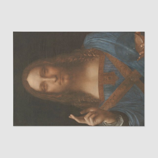 Papier Mousseline Christ Jésus par Léonard de Vinci, douleur de la r (Recto)