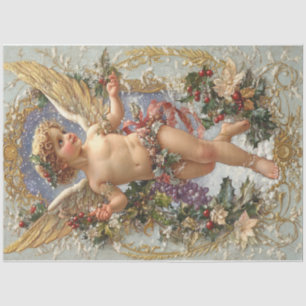 Papier Mousseline Christmas Cherub