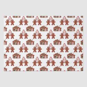 Papier Mousseline Christmas Gingerbread Cookhouse People
