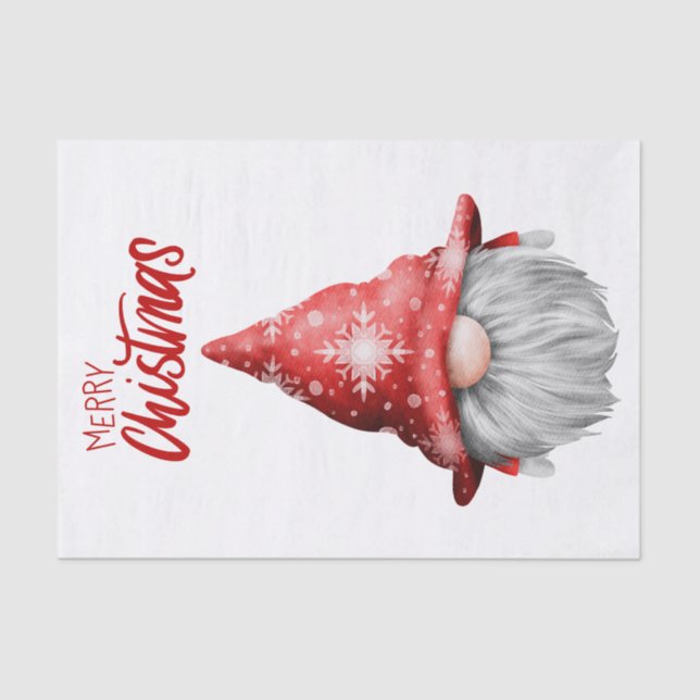 Papier Mousseline Christmas Gnome (Recto)