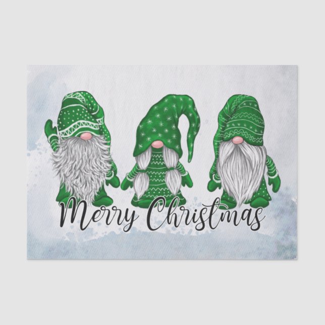 Papier Mousseline Christmas Gnomes (Recto)