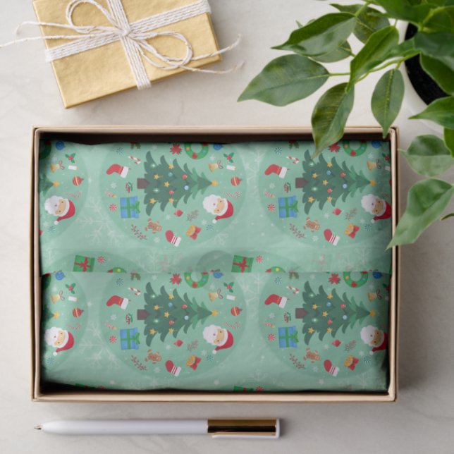 Papier Mousseline Christmas Illustrations Holiday (Cadeau)