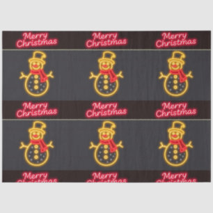 Papier Mousseline Christmas Neon Modern Holiday Collection