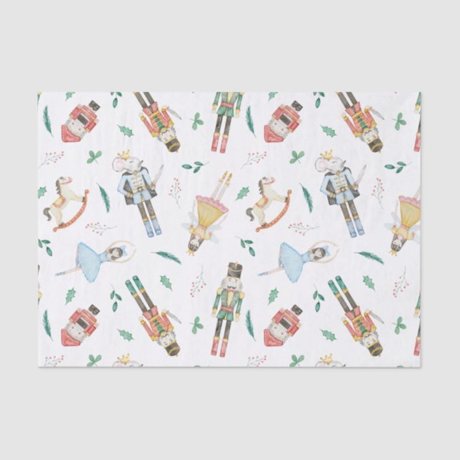 Papier Mousseline Christmas Nutcracker Suite Wrapping Paper (Recto)