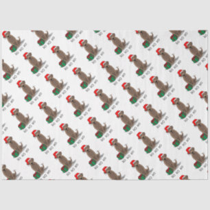 Papier Mousseline Christmas Père Noël Chocolat Labrador Retriever Dr