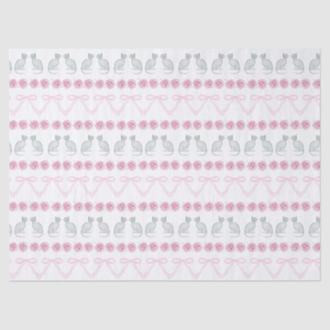 Papier Mousseline Christmas Snowflakes and Trees (Recto)