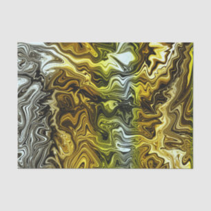 Papier Mousseline Chrome Liquide Metallic Gold Cool Party