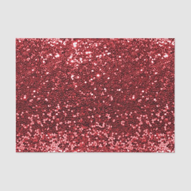 Papier Mousseline Chunky Confetti Parties scintillant étincelle roug (Recto)