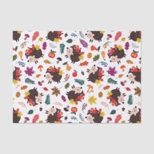 Papier Mousseline Chute dans le hérisson de la mignonne de la forêt 