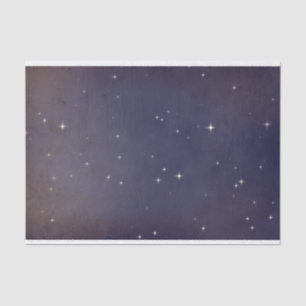 Papier Mousseline Ciel violet étoiles galaxie s'estompe