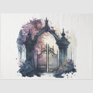 Papier Mousseline Cimetière gothique Porte de série Conception 9