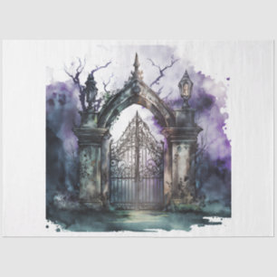 Papier Mousseline Cimetière gothique Porte Series Design 7