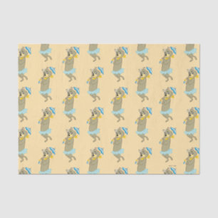 Papier Mousseline Cindy Bear tenant le parasol