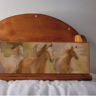 Papier Mousseline Cinq Chevaux Sauvages Prennent Le Découpage De Vol