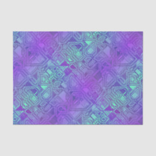 Papier Mousseline Circuits de bonbons - bleu baie :