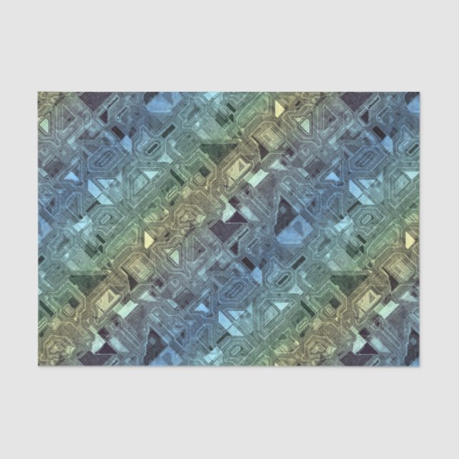 Papier Mousseline circuits de bonbons - citron vert : (Recto)