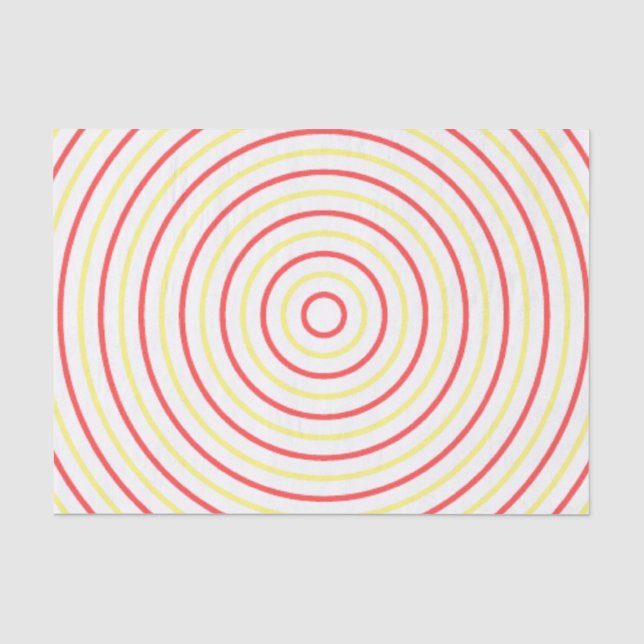 Papier Mousseline Circulaire sur papier de tissus (Recto)
