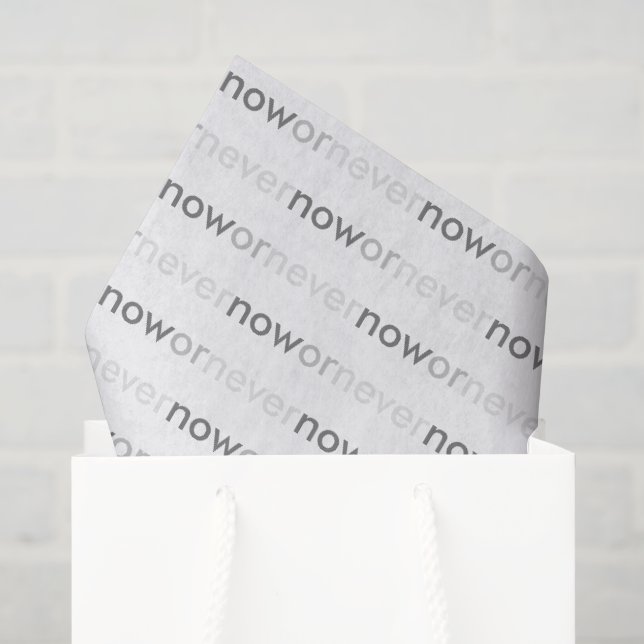 Papier Mousseline Citation de fin ou de fin pour les procrastinateur (Sac cadeau)